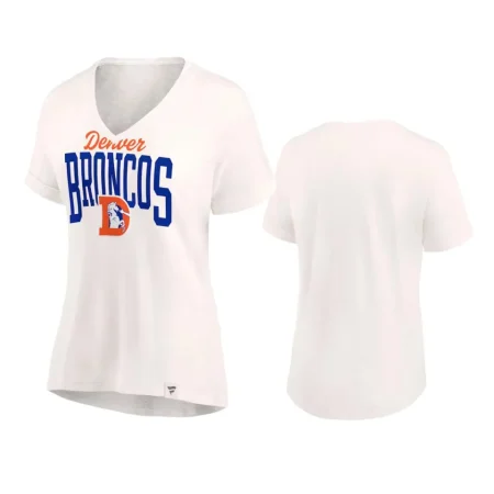 Women's Denver Broncos Oatmeal Motivating Force T-Shirt