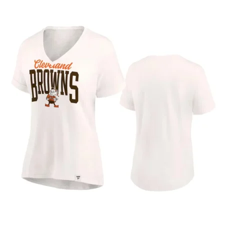 Women's Cleveland Browns Oatmeal Motivating Force T-Shirt