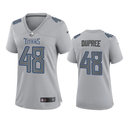 Women's Tennessee Titans Bud Dupree Gray Atmosphere Fashion Game Jersey
