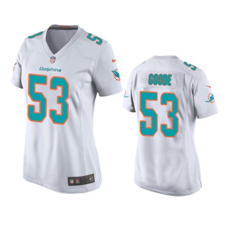 Women's Miami Dolphins Cameron Goode White Game Jersey