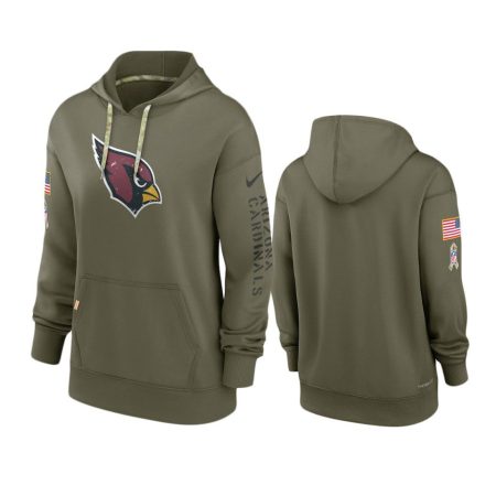 Women's Arizona Cardinals Olive 2022 Salute to Service Performance Hoodie