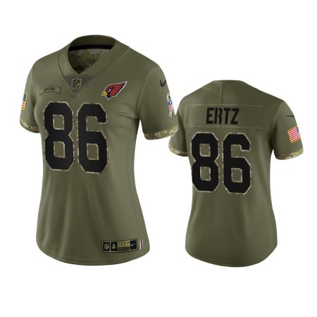 Women's Arizona Cardinals Zach Ertz Olive 2022 Salute To Service Limited Jersey