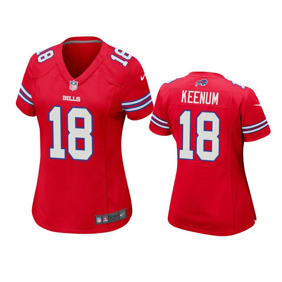 Women's Buffalo Bills Case Keenum Red Game Jersey 1 women case keenum bills red game jersey