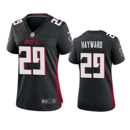 Women's Atlanta Falcons Casey Hayward Black Game Jersey