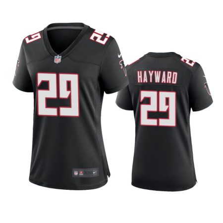 Women's Atlanta Falcons Casey Hayward Black Throwback Game Jersey