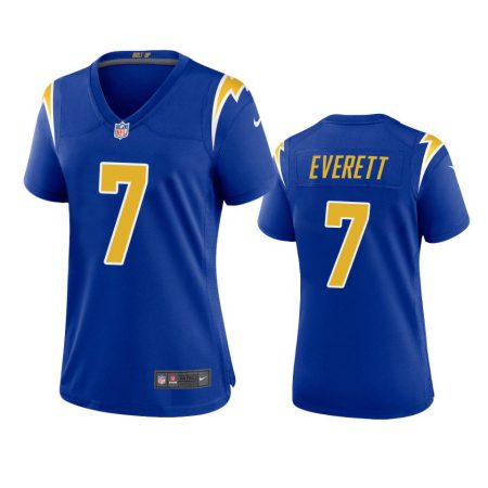 Women's Los Angeles Chargers Gerald Everett Royal Alternate Game Jersey