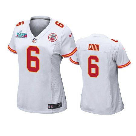 Women's Kansas City Chiefs Bryan Cook White Super Bowl LVII Game Jersey