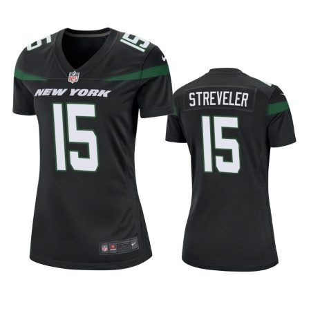 Women's New York Jets Chris Streveler Black Game Jersey