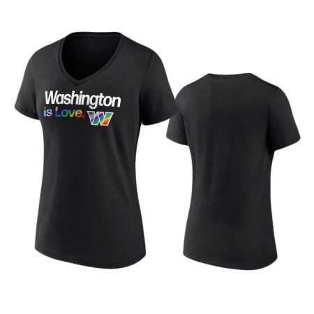 Women's Washington Commanders Black City Pride T-Shirt