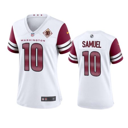 Women's Washington Commanders Curtis Samuel White 90th Anniversary Game Jersey