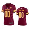 Women's Washington Commanders Custom Burgundy 90th Anniversary Game Jersey 2 women commanders custom 90th anniversary burgundy jersey