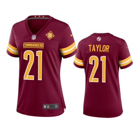 Women's Washington Commanders Sean Taylor Burgundy 90th Anniversary Game Jersey