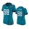 Women's Jacksonville Jaguars Corey Peters Teal Game Jersey 3 women corey peters jaguars game teal jersey