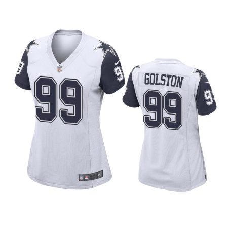 Women's Dallas Cowboys Chauncey Golston White Alternate Game Jersey