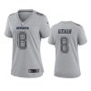 Women's Dallas Cowboys Troy Aikman Gray Atmosphere Fashion Game Jersey 2 women cowboys troy aikman atmosphere fashion game gray jersey