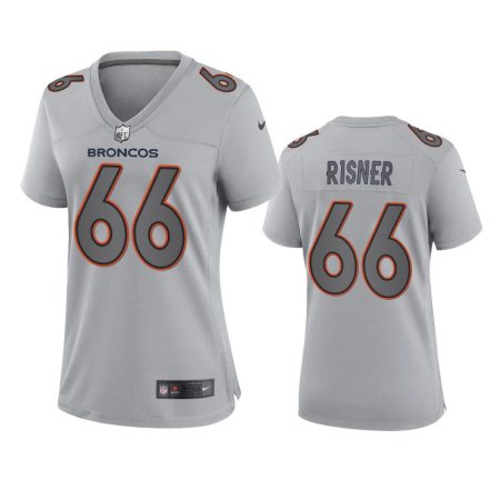 Women's Denver Broncos Dalton Risner Gray Atmosphere Fashion Game Jersey