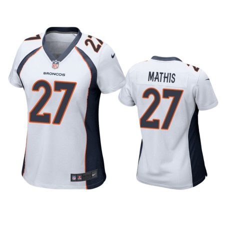 Women's Denver Broncos Damarri Mathis White Game Jersey