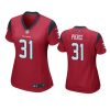 women dameon pierce texans game red jersey