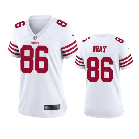 Women's San Francisco 49ers Danny Gray White Game Jersey
