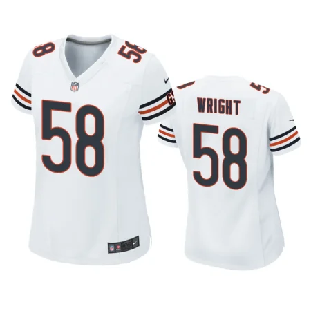 Women's Chicago Bears Darnell Wright White Game Jersey