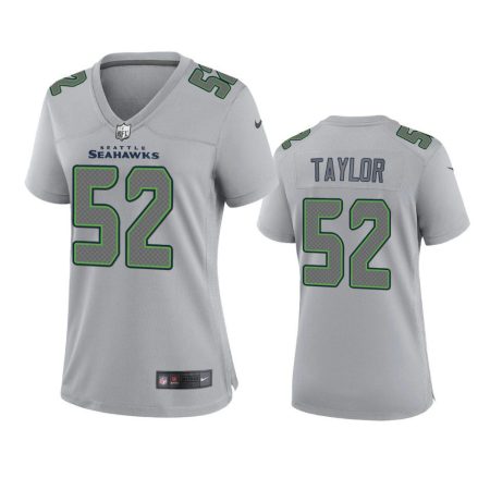 Women's Seattle Seahawks Darrell Taylor Gray Atmosphere Fashion Game Jersey