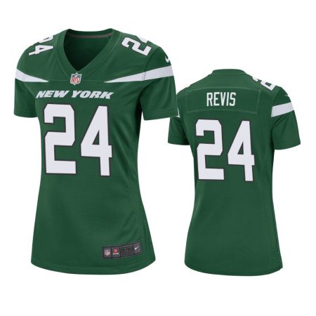 Women's New York Jets Darrelle Revis Green Game Jersey