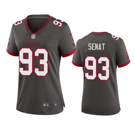 Women's Tampa Bay Buccaneers Deadrin Senat Pewter Alternate Game Jersey
