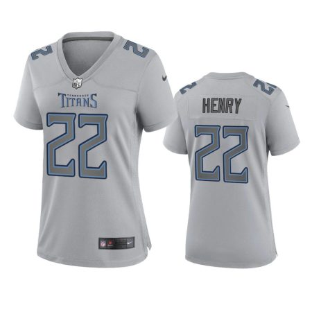 Women's Tennessee Titans Derrick Henry Gray Atmosphere Fashion Game Jersey