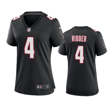 Women's Atlanta Falcons Desmond Ridder Black Throwback Game Jersey