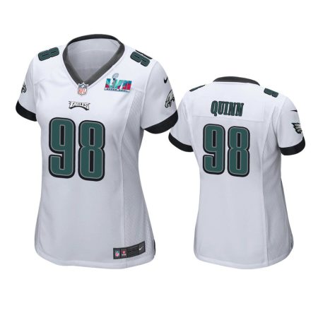 Women's Philadelphia Eagles Robert Quinn White Super Bowl LVII Game Jersey