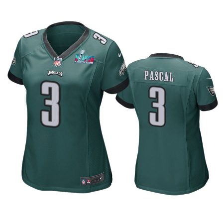 Women's Philadelphia Eagles Zach Pascal Green Super Bowl LVII Game Jersey