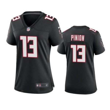 Women's Atlanta Falcons Bradley Pinion Black Throwback Game Jersey