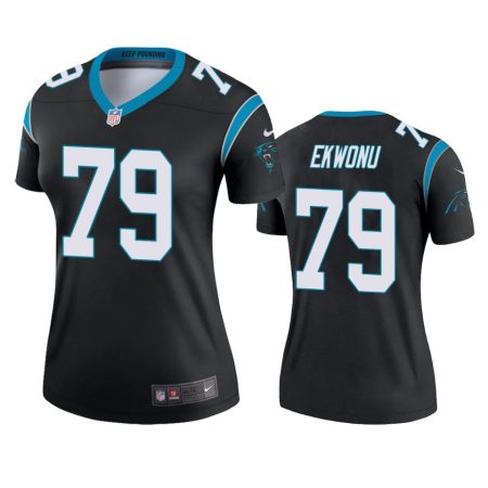 Carolina Panthers Ikem Ekwonu Black Legend Jersey - Women's