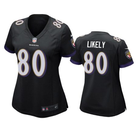 Women's Baltimore Ravens Isaiah Likely Black Game Jersey