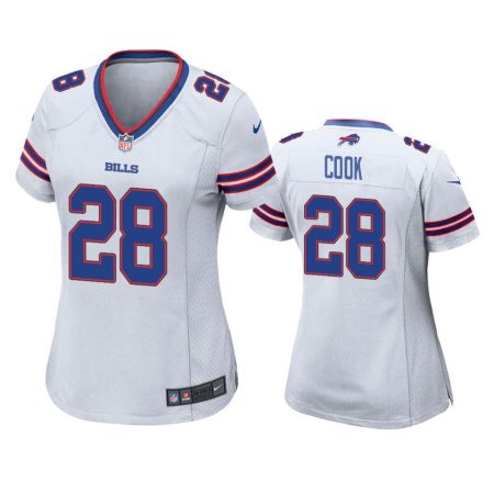 Women's Buffalo Bills James Cook White Game Jersey