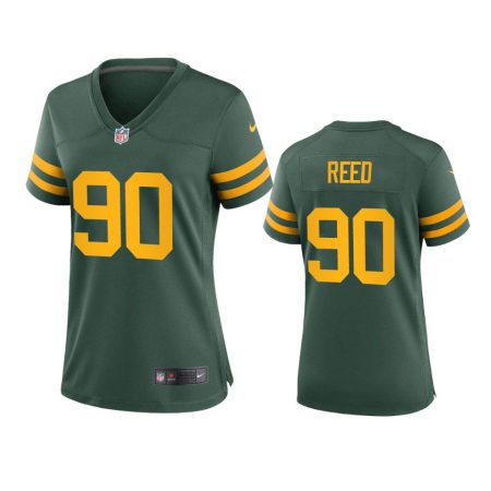 Women's Green Bay Packers Jarran Reed Green Alternate Game Jersey