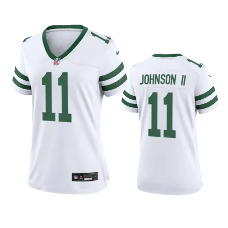 Women's New York Jets Jermaine Johnson II White Legacy Game Jersey