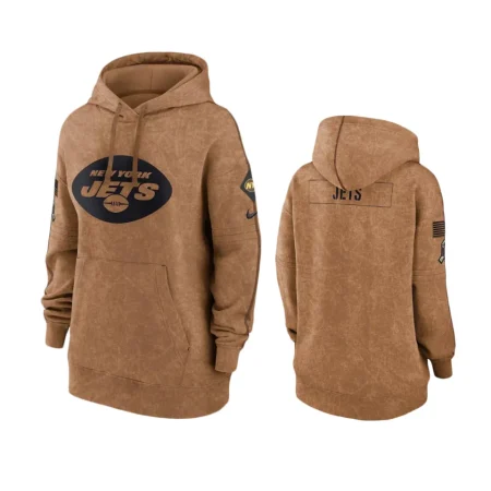 Women's New York Jets Brown 2023 Salute to Service Hoodie