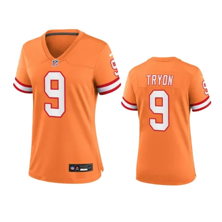 Women's Tampa Bay Buccaneers Joe Tryon Orange Throwback Game Jersey