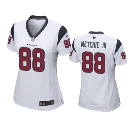 Women's Houston Texans John Metchie III White Game Jersey