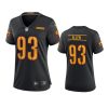 women jonathan allen commanders black alternate game jersey