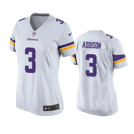 Women's Minnesota Vikings Jordan Addison White Game Jersey