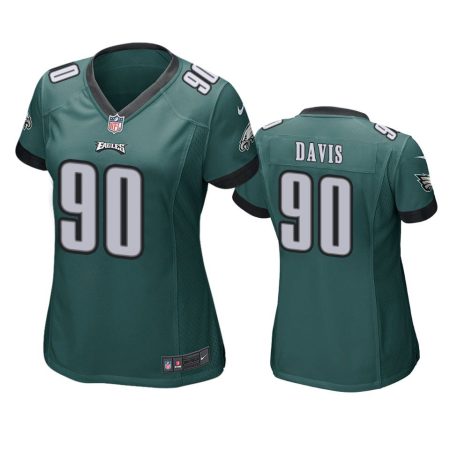 Women's Philadelphia Eagles Jordan Davis Green Game Jersey