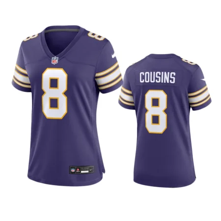 Women's Minnesota Vikings Kirk Cousins Purple Classic Game Jersey