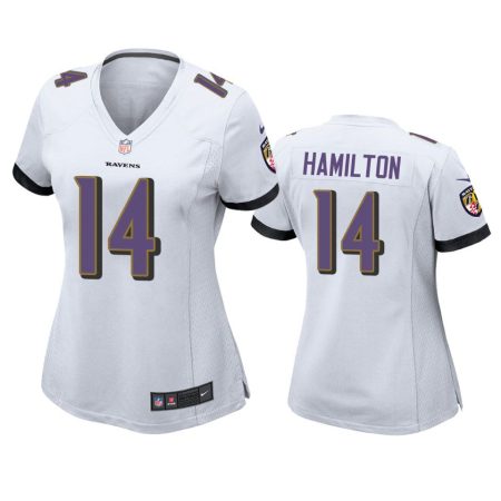 Women's Baltimore Ravens Kyle Hamilton White Game Jersey