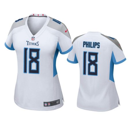 Women's Tennessee Titans Kyle Philips White Game Jersey