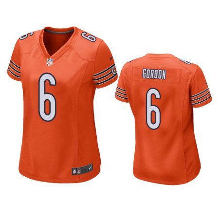 Women's Chicago Bears Kyler Gordon Orange Alternate Game Jersey