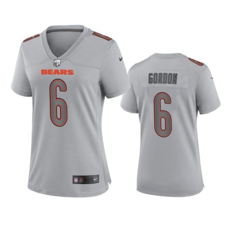 Women's Chicago Bears Kyler Gordon Gray Atmosphere Fashion Game Jersey