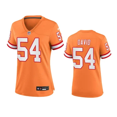 Women's Tampa Bay Buccaneers Lavonte David Orange Throwback Game Jersey