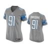 Women's Detroit Lions Levi Onwuzurike Silver Game Jersey 3 women lions levi onwuzurike game silver jersey